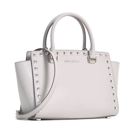 michael kors selma stud md tz satchel|Selma Medium Studded Leather Satchel .